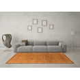 thumbnail image 3 of Ahgly Company Indoor Square Oriental Orange Industrial Area Rugs, 6' Square, 3 of 4