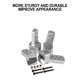 thumbnail image 2 of Asiento fijo de viga Tholdsy para 1/10 RC marco de viga Axial SCX10 Plata, 2 of 6