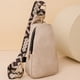 thumbnail image 2 of 5218 Bolso Pecho Pu Texturizado para Mujer Bolso Hombro Tipo Bandolera Bolso Pecho Con Correa Guitarra (Beige) Beige, 2 of 7