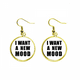 thumbnail image 1 of Quiero un nuevo Estado de animo Ear Dangle Golden Drop Earring Jewelry Mujer Unbranded M, 1 of 3