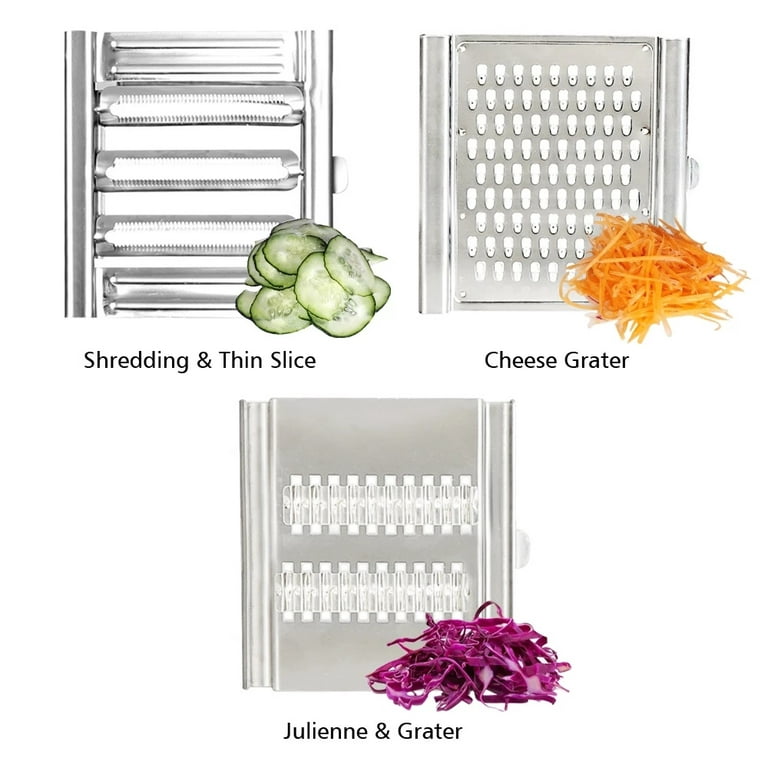 Shredder Cutter Stainless Steel Portable Manual Vegetable Slicer Easy Clean  Grater With Handle Multi Purpose Home Kitchen Tool