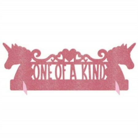 amscan 242054 magical unicorn glitter table decoration party supplies 5" x 14" pink
