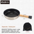 thumbnail image 1 of Outdoor Camping Non-Stick Cookware with Removable Handle – Foldable Portable Pan for Barbecue, Frying, Roasting & Steak Grilling, Durable Material & Stable Flat Bottom Design for Camping Trips, 1 of 6