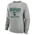 thumbnail image 2 of Women's Fanatics Heather Gray Michigan State Spartans Training Camp Hit Hard Fleece Pullover Sweatshirt, 2 of 3