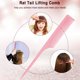 thumbnail image 3 of 3 Pieces Plastic Rat Tail Comb Pintail Comb Fiber Teasing Comb 9 Inch Styling Comb with Thin and Long Handle for Men Women Girl Salon Home Supplies, 3 of 5