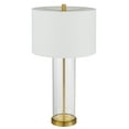thumbnail image 3 of Cal Lighting Hookerton 150W 3 way glass table lamp with drum hardback fabric shade. Priced and sold as pairs, 3 of 3