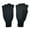 Black, variant on Bruceriver Men's Half Finger Wool Knit Glove with Thinsulate Lining, Gray, One Size