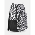thumbnail image 3 of Wonder Nation Kids' 17" Optic Checks Backpack, Black and White, 3 of 6