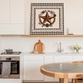 thumbnail image 6 of Farmhouse Wall Art Painting on Canvas, Country Star Berry Plaid Lodge Grey Brown Canvas Art Home Prints Wall Art Framed Modern Artwork for Living Room Bedroom Wall Decor 12x12in, 6 of 9