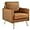 Cognac, variant on VINGLI Modern PU Leather Accent Chair for Living Room,Bedroom Comfy Chair Arm Chair Reading Chair with Golden Metal Legs and Deep Seat for Office,Apartment,Small Space,Cognac