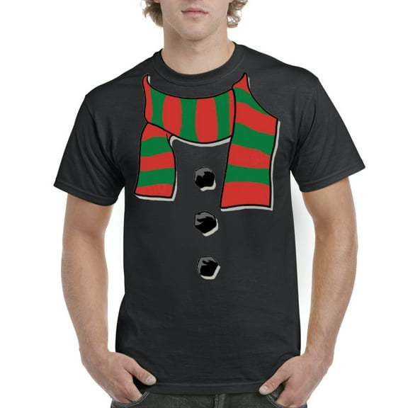 Artix - Men's T-Shirt Short Sleeve - Christmas Snowman Scarf