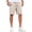Light Khaki, variant on RICHCOIN Men's Linen Casual Classic Fit Short Drawstring Summer Beach Shorts with Pockets