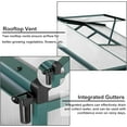 thumbnail image 4 of Homhougo 8 x 6.25 Ft Heavy Duty Greenhouse for Outdoors with Doors and Adjustable Roof Vent Windows, Walk-in Large Sunhouse for Backyard Gardening, Heavy Duty Plant Hot House with Reinforced Frame, 4 of 4