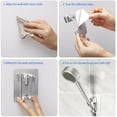 thumbnail image 5 of 90°Rotate Shower Head Holder Adjustable Self-Adhesive Shower Arm Mount Wall Mounted Handheld Shower Holders Chrome Showerhead Bracket Replacement For Bathroom Bathtub Toilet, 5 of 9