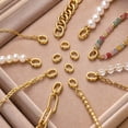 thumbnail image 4 of Double Hole Connector Rings End Beads Tips For Jewelry Making Linking Findings Alloy 20 Pieces, 4 of 7