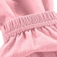 thumbnail image 6 of Domuza Boys Summer Cotton Linen Athletic Sweatpants Unisex Boys Print Lightweight Casual Running Workout Jogger Pants Pink 140, 6 of 7