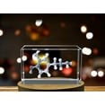 thumbnail image 4 of Feel-Good Factor: 3D Engraved Crystal Dopamine Molecule, 4 of 7