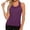 Purple, variant on Gunia Women Tank Tops Yoga Top With Backless Design Breathable Ice Silk Workout Athletic Tank For Fitness And Sports T Shirts For Women Blue Xl
