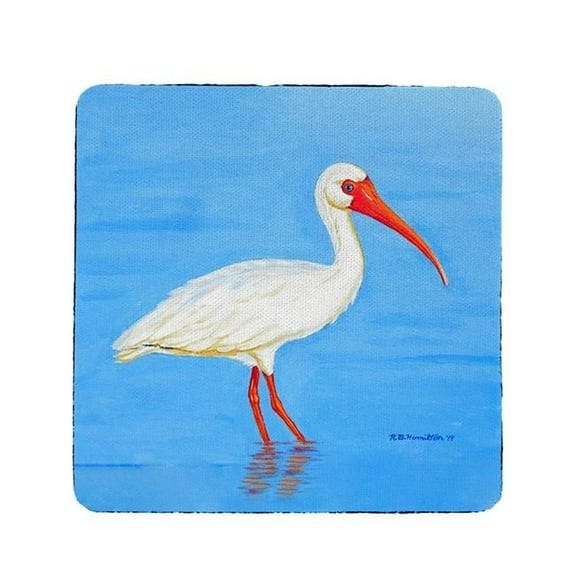 Betsy Drake CT1086 Posing White Ibis Coaster - Set of 4
