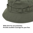 thumbnail image 3 of Sombrero de pescador sombrero de pescador para hombre correa con cordón protección solar ala ancha impermeable para actividades al aire libre ANGGREK Otros, 3 of 8
