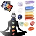 thumbnail image 1 of Kit de cristales premium, kit de cristales premium, 7 columnas hexagonales, juego de chakras de piedra de yoga irregular, diseño revolucionario, 1 of 9