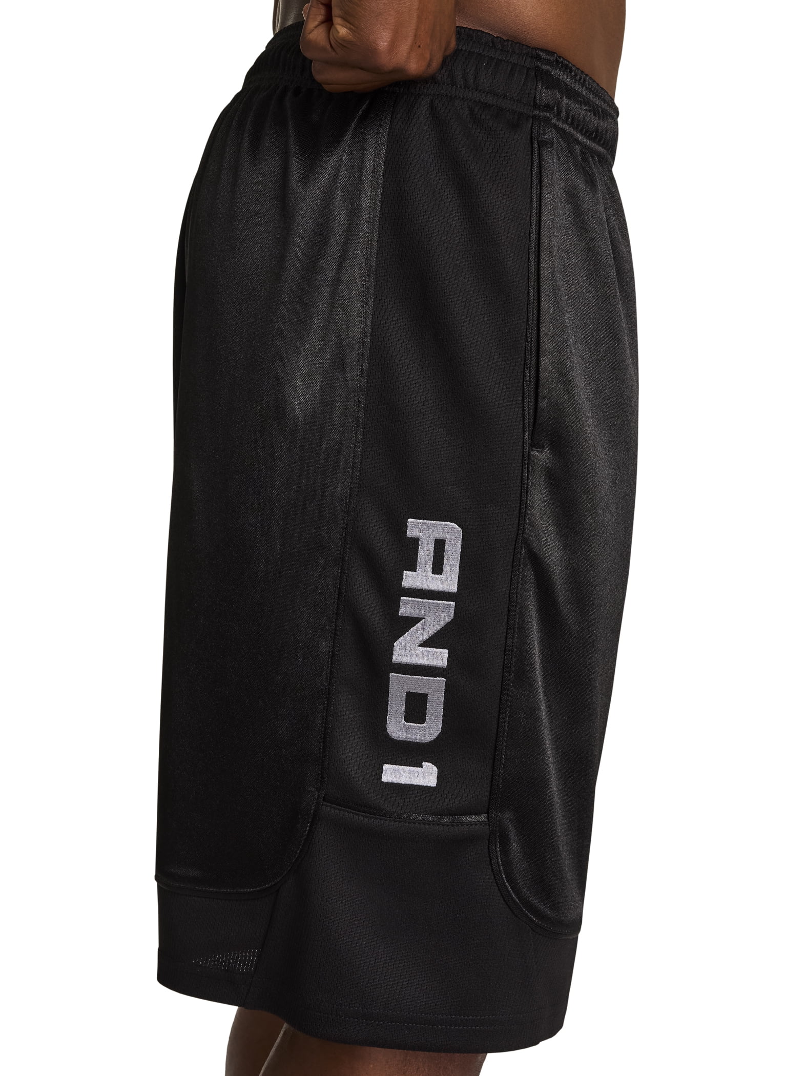 AND1 Men's and Big Men's All Court Short, 11" inseam, up to Size 5XL