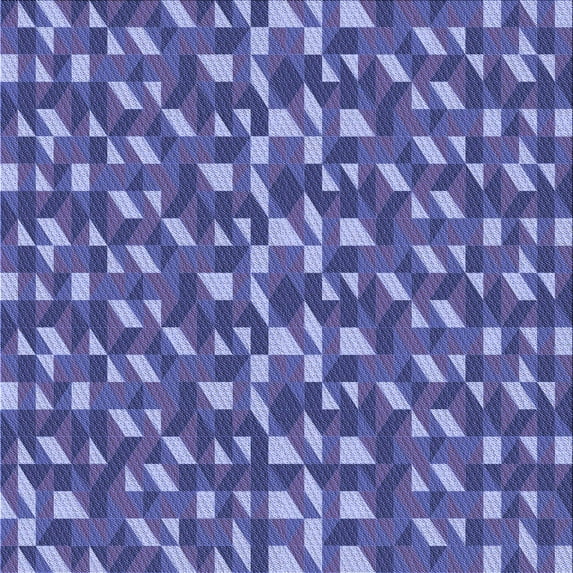 Ahgly Company Machine Washable Indoor Square Transitional Sky Blue Area Rugs, 7' Square