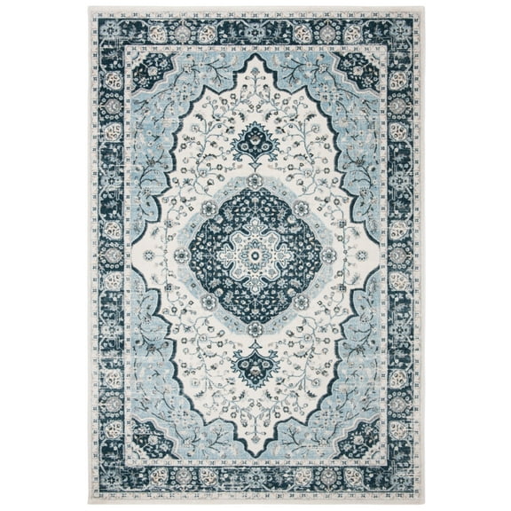 SAFAVIEH Isabella ISA915M Cream / Light Blue Rug