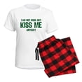 thumbnail image 5 of CafePress - Kiss Me Anyway Women's Light Pajamas - Women's Short Sleeve Print T-Shirt and Pants Light Cotton Pajama Set, 5 of 7
