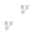 thumbnail image 3 of Naiovety 3 piezas de maceta de flores de control de raíces jardín suculento simple maceta transpirable agujeros de drenaje decoración blanco Blanco/M 2piezas, 3 of 6