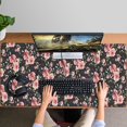 thumbnail image 4 of Long Mouse Pads for Desk,Pioneer Flower Floral Print Pattern Desk Mats on Top Of Desks, Desk Mouse Pad Extra Large with 3mm Non-Slip Base and Stitched Edge for Gaming,Office,Work,Home 47.3"x23.6", 4 of 6