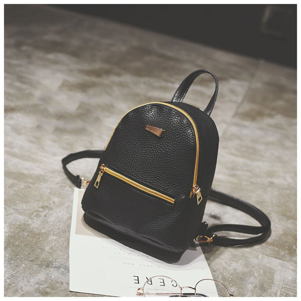 Backpack Bag PU Women Sweet Girl Travel Shoulder Bags Adjustable Straps by