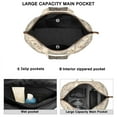 thumbnail image 3 of Spring Floral Travel Tote Bag, Spacious Zippered Shoulder Bag with Interior Organization, Ideal for College Students, 3 of 5
