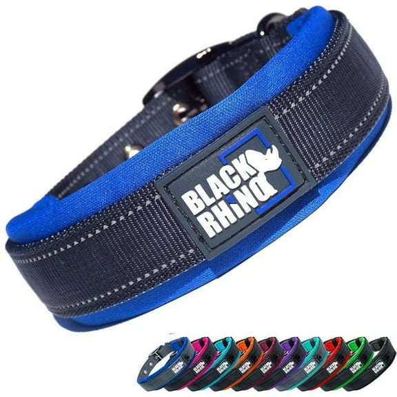 Black Rhino - The Comfort Collar (X-Large, Aqua/Grey)