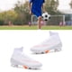 thumbnail image 3 of Tacos de fútbol para hombre, zapatos de entrenamiento interior al aire libre, zapatos de fútbol para adultos, zapatillas deportivas para entrenamiento de césped, color blanco 41, 3 of 10