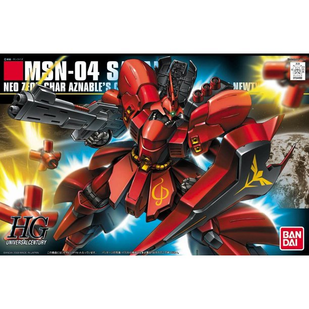 Bandai Hobby Gundam Char S Counterattack Hguc Sazabi Hg 1 144 Model Kit Walmart Com
