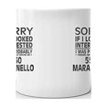thumbnail image 3 of Thinking about my 550 MARANELLO Driver Coffee Tea Ceramic Mug Office Work Cup Gift 15oz, 3 of 3