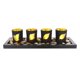 thumbnail image 1 of Candelabros de té con bandeja de madera Juego de 4 candelabros decorativos para Hoja, 1 of 9