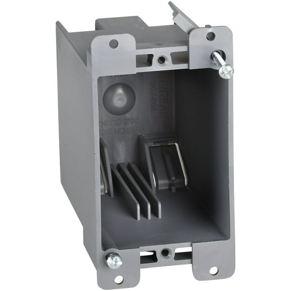1-Gang PVC Molded Old Work Wall Electrical Box, 20 Cu. In. BCJ-064