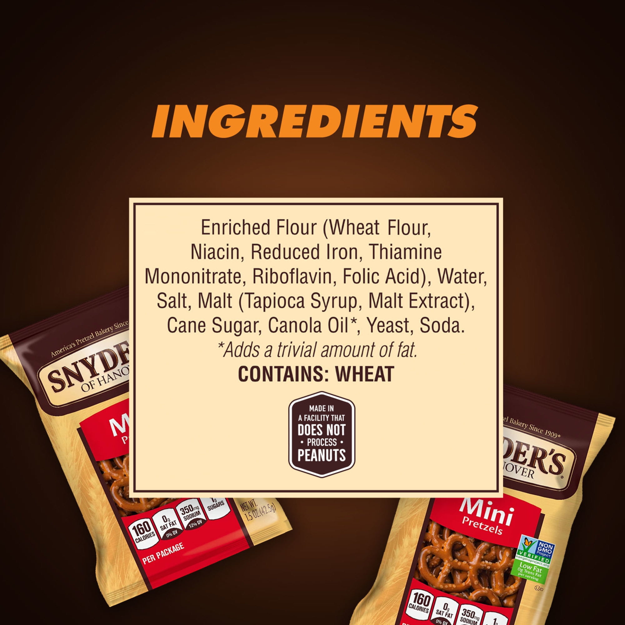SNYDER PRETZELS (36 PACKS)
