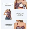 thumbnail image 3 of MISS COCOLI Camisole with Built in Bra for Women Plus Size Casual Loose Tank Tops Sleeveless Shirts Flowy Adjustable Strap, 3 of 6