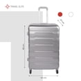 thumbnail image 2 of Maleta mediana Travel Elite 24 pulgadas con Candado 66 cm x 44 cm x 27 cm Soporta 20 kg gris Unitalla, 2 of 9