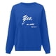 thumbnail image 2 of Gibobby Sudaderas para Mujer Sudadera de forro polar de manga larga para mujer(Azul,M), 2 of 4