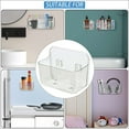 thumbnail image 3 of PULLIMORE Wall Mount Organizer Shelf - Clear Plastic Storage with Drain Holes (Medium), 3 of 7