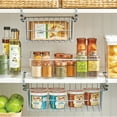 thumbnail image 2 of mDesign Plastic 6 Compartment Kitchen Pantry Drawer Divided Organizer Bin, Clear, 2 of 8