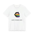 thumbnail image 3 of LIVE YOUR  LIFE - Unisex Jersey Short Sleeve Tee, 3 of 4