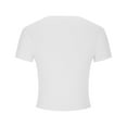 thumbnail image 6 of Mittory Womens Tops Trendy Basic Crew Neck Short Sleeve T Shirt Slim Fit Cute Crop Top Shirts Casual Summer Clothes, 6 of 7
