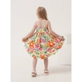 thumbnail image 3 of famuka Little Girl Summer Strap Dress Toddler Flowers Sundress Child Cotton Swing Dresses, 3 of 10