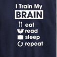 thumbnail image 3 of Instant Message - I Train My Brain - Toddler & Youth Crewneck Fleece Sweatshirt, 3 of 6