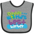 thumbnail image 3 of Inktastic Worlds Best Barber Daddy Boys or Girls Baby Bib, 3 of 4